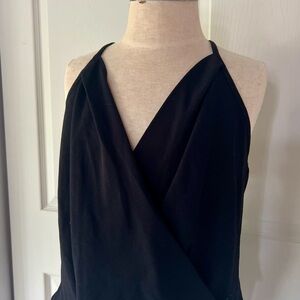Elegant Black Halter Top